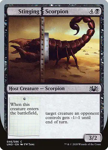 Stinging Scorpion - und Spoiler