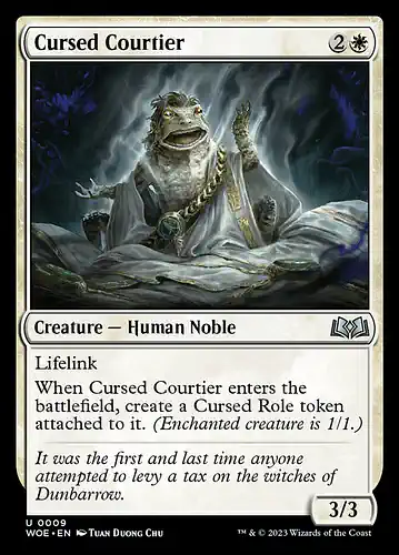 Cursed Courtier - woe Spoiler