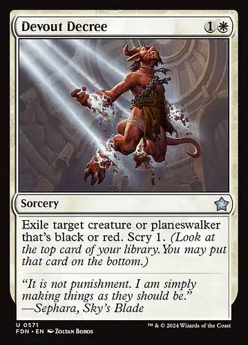 Devout Decree - fdn Spoiler