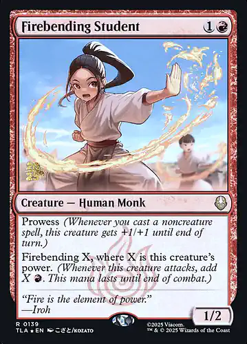 Firebending Student - tla Spoiler