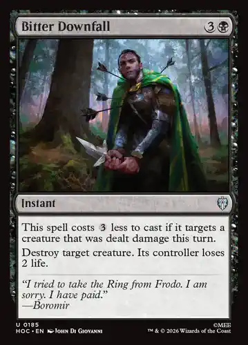 Bitter Downfall - hoc Spoiler