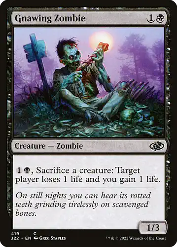 Gnawing Zombie - j22 Spoiler