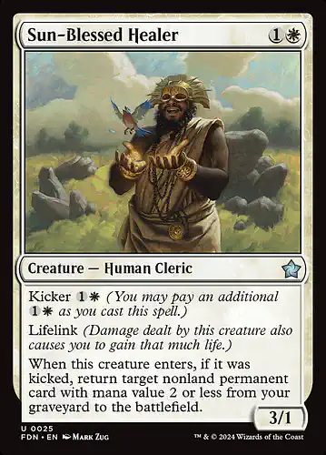 Sun-Blessed Healer - fdn Spoiler