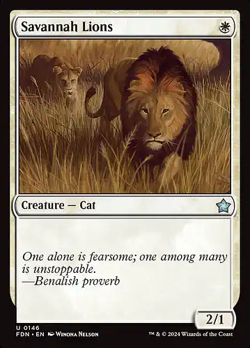 Savannah Lions - fdn Spoiler