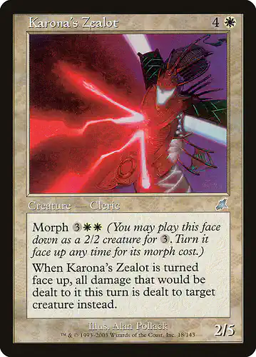 Karona's Zealot - scg Spoiler