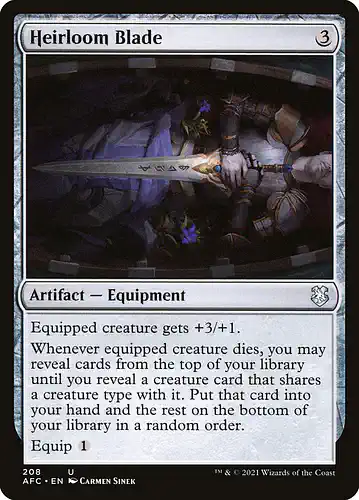 Heirloom Blade - afc Spoiler