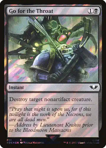 Go for the Throat - 40k Spoiler