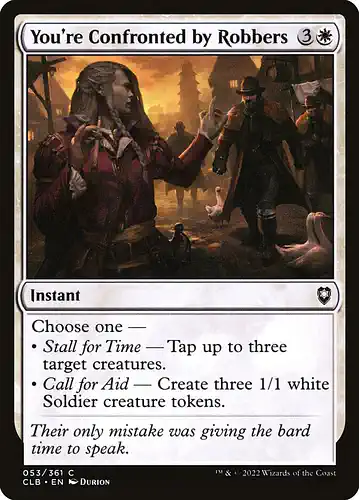 You're Confronted by Robbers - clb Spoiler