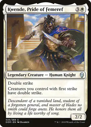 Kwende, Pride of Femeref - dom Spoiler