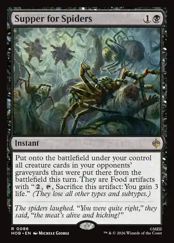Supper for Spiders - hob Spoiler