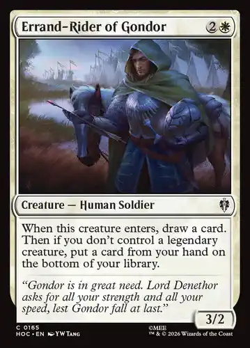 Errand-Rider of Gondor - hoc Spoiler