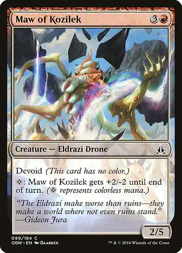 Maw of Kozilek - ogw Spoiler