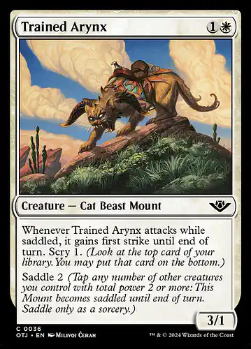 Trained Arynx - otj Spoiler
