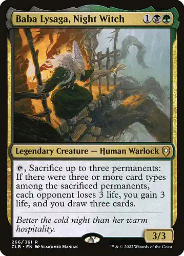 Baba Lysaga, Night Witch - clb Spoiler