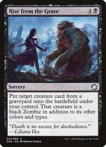 Rise from the Grave - gn2 Spoiler