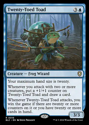 Twenty-Toed Toad - blc Spoiler