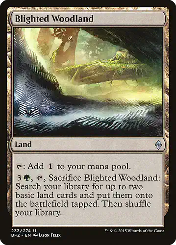 Blighted Woodland - bfz Spoiler
