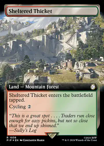 Sheltered Thicket - pip Spoiler