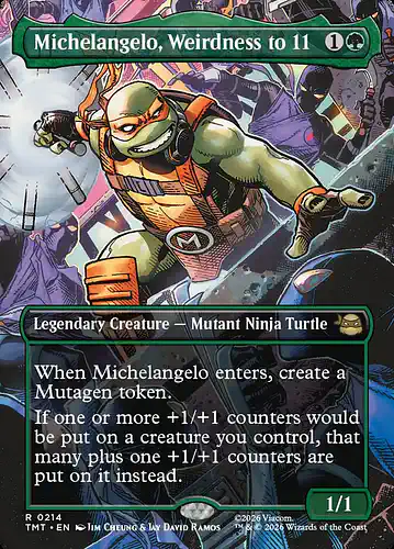 Michelangelo, Weirdness to 11 - tmt Spoiler