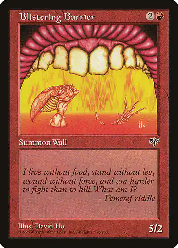 Blistering Barrier - mir Spoiler