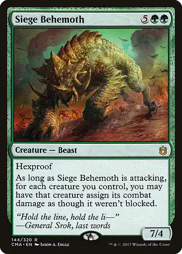Siege Behemoth - cma Spoiler