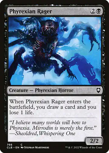 Phyrexian Rager - clb Spoiler
