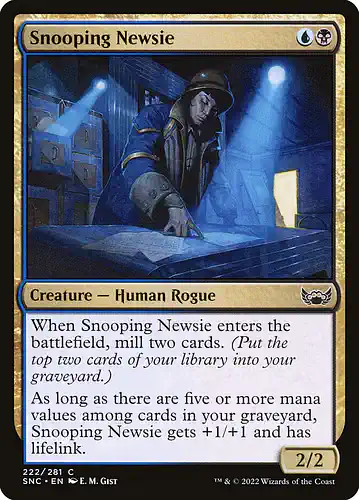 Snooping Newsie - snc Spoiler