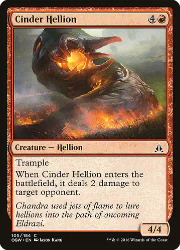 Cinder Hellion - ogw Spoiler