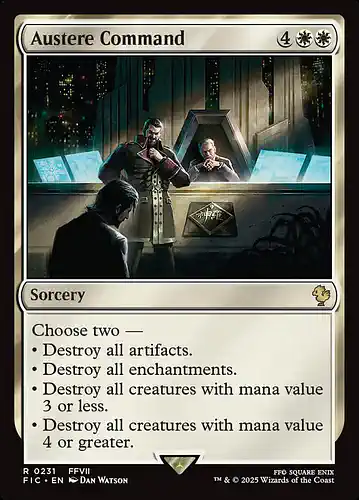 Austere Command - fic Spoiler