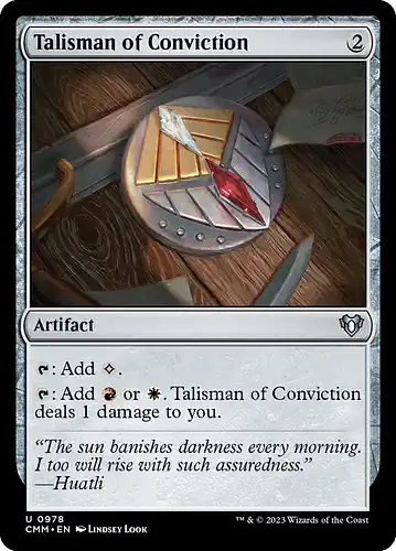 Talisman of Conviction - cmm Spoiler