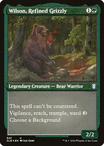 Wilson, Refined Grizzly - clb Spoiler