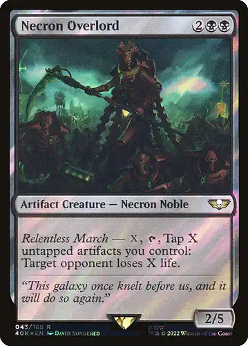 Necron Overlord - 40k Spoiler