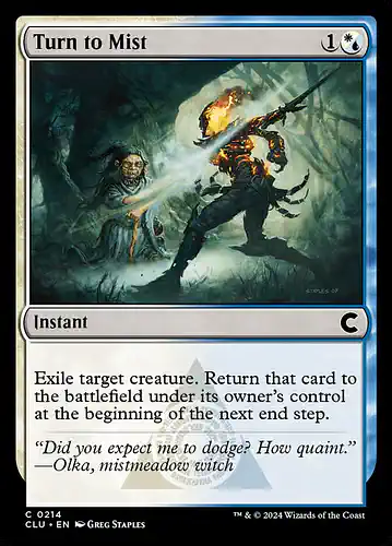 Turn to Mist - clu Spoiler