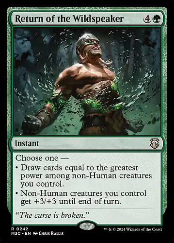 Return of the Wildspeaker - m3c Spoiler