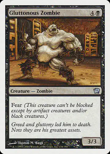 Gluttonous Zombie - 9ed Spoiler