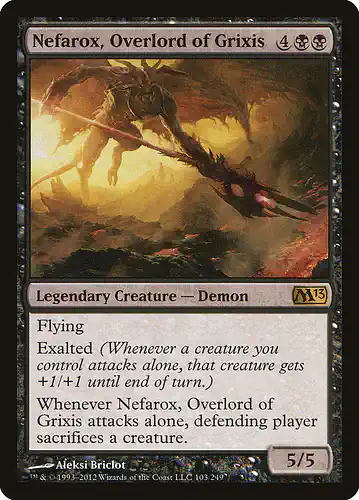 Nefarox, Overlord of Grixis - m13 Spoiler