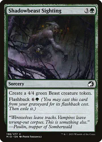 Shadowbeast Sighting - mid Spoiler