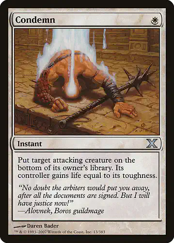 Condemn - 10e Spoiler