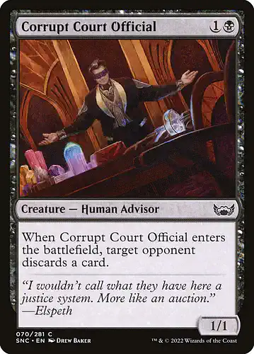 Corrupt Court Official - snc Spoiler