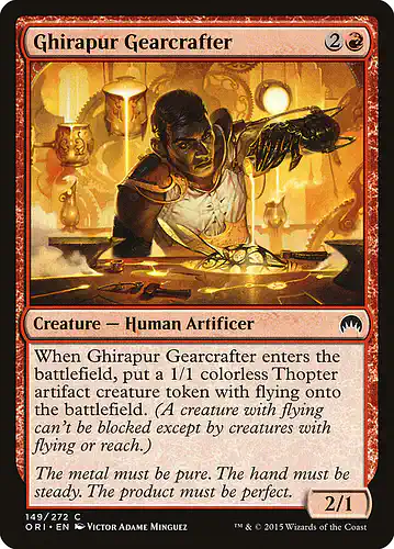 Ghirapur Gearcrafter - ori Spoiler