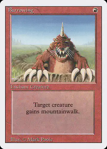 Burrowing - 3ed Spoiler