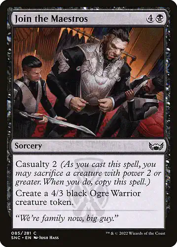 Join the Maestros - snc Spoiler