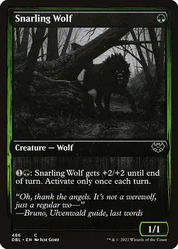Snarling Wolf - dbl Spoiler