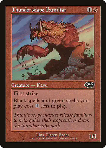 Thunderscape Familiar - pls Spoiler