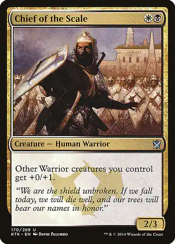 Chief of the Scale - ktk Spoiler