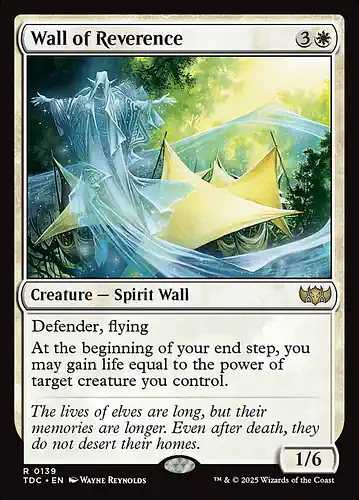 Wall of Reverence - tdc Spoiler