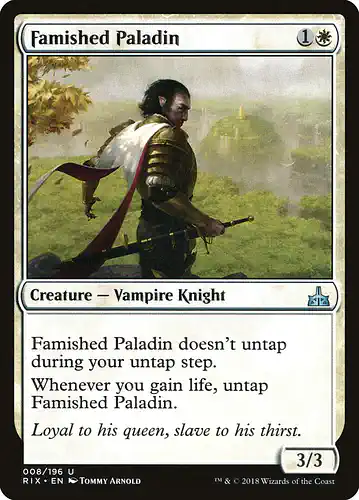 Famished Paladin - rix Spoiler