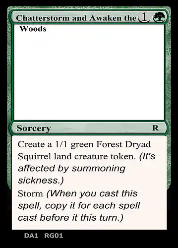 Chatterstorm and Awaken the Woods - unk Spoiler
