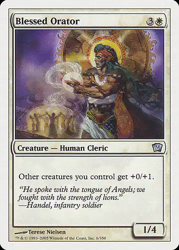 Blessed Orator - 9ed Spoiler