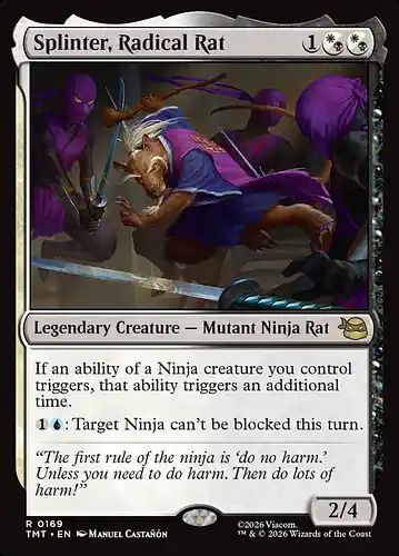Splinter, Radical Rat - tmt Spoiler